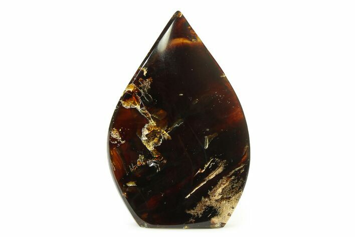 Tall Free-Standing Polished Indonesian Blue Amber #326967